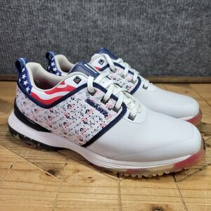 SQAIRZ Arrow Country Men's 9.5 Patriotic USA Music Comfort Athletic Golf Shoes